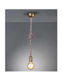 Lámpara de Techo Soga Bronce Viejo Rope