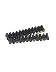 Regleta de conexión enchufable 12 bornas SUPREM negra 10 mm² PVC 25 A 50 V
