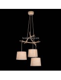 Lámpara Colgante de Techo Rústica Serie Sabina 3L de Mantra al mejor precio | LeonLeds Iluminación