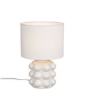 Lampe de table en céramique KATE, 30 cm, ampoule non incluse : 1 x E14, max. 40 W, blanche