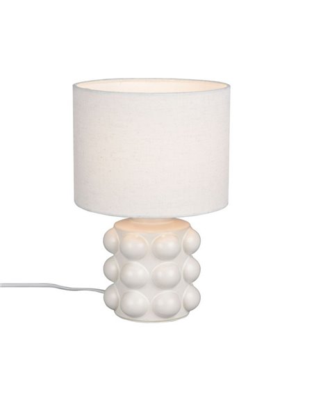 Lámpara de sobremesa cerámica KATE 30cm bombilla excl. 1x E14 max. 40W Blanco