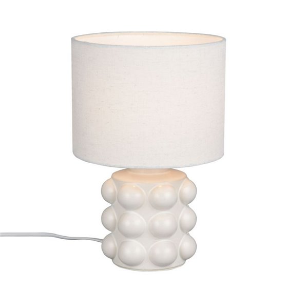 Lámpara de sobremesa cerámica KATE 30cm bombilla excl. 1x E14 max. 40W Blanco