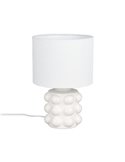 Candeeiro de mesa de cerâmica KATE, 30 cm, lâmpada excl. 1 x E14, máx. 40W, branco