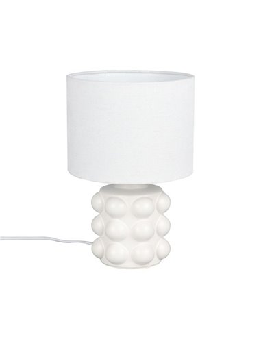 Lampe de table en céramique KATE, 30 cm, ampoule non incluse : 1 x E14, max. 40 W, blanche