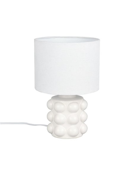 Lámpara de sobremesa cerámica KATE 30cm bombilla excl. 1x E14 max. 40W Blanco
