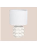 Lámpara de sobremesa cerámica KATE 30cm bombilla excl. 1x E14 max. 40W Blanco