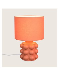 Lámpara de mesa base cerámica KATE 30cm bombilla excl. 1x E14 max. 40W Naranja 2