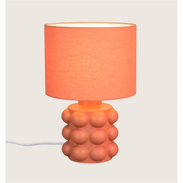 Lámpara de mesa base cerámica KATE 30cm bombilla excl. 1x E14 max. 40W Naranja
