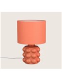 Lámpara de mesa base cerámica KATE 30cm bombilla excl. 1x E14 max. 40W Naranja