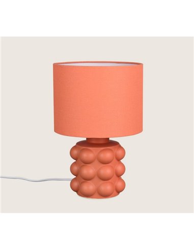 Lámpara de mesa base cerámica KATE 30cm bombilla excl. 1x E14 max. 40W Naranja