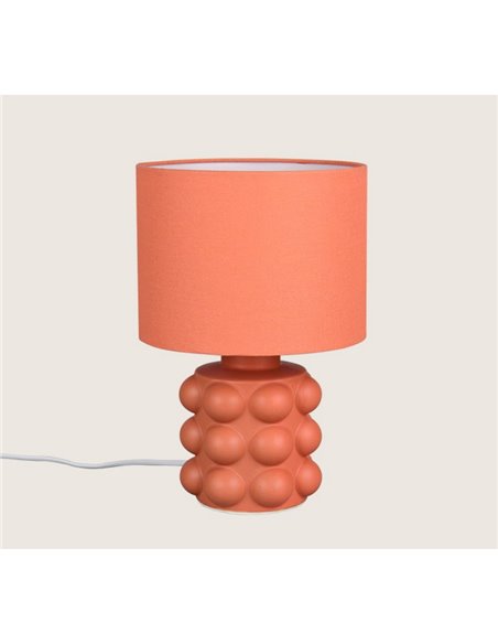 Lámpara de mesa base cerámica KATE 30cm bombilla excl. 1x E14 max. 40W Naranja