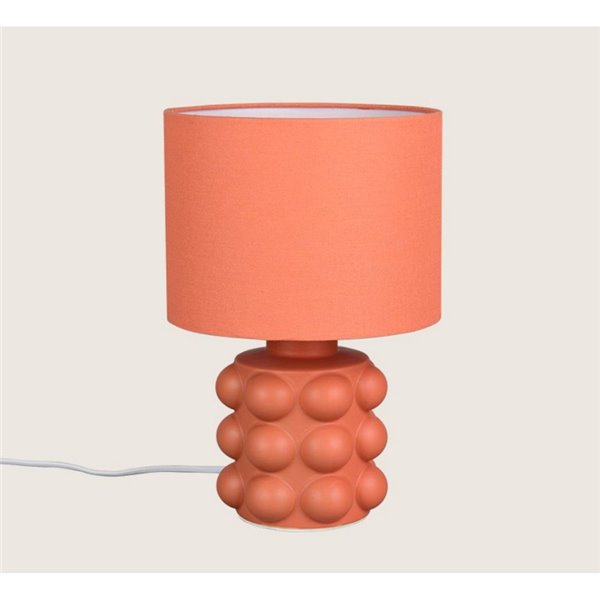 Lámpara de mesa base cerámica KATE 30cm bombilla excl. 1x E14 max. 40W Naranja