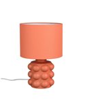 Lámpara de mesa base cerámica KATE 30cm bombilla excl. 1x E14 max. 40W Naranja