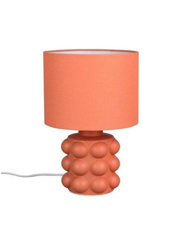 Lámpara de mesa base cerámica KATE 30cm bombilla excl. 1x E14 max. 40W Naranja