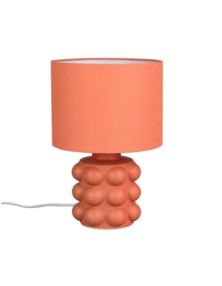 Lámpara de mesa base cerámica KATE 30cm bombilla excl. 1x E14 max. 40W Naranja