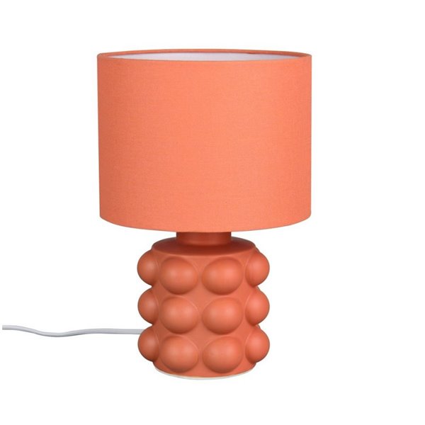 Lámpara de mesa base cerámica KATE 30cm bombilla excl. 1x E14 max. 40W Naranja