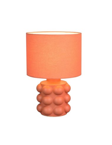Lámpara de mesa base cerámica KATE 30cm bombilla excl. 1x E14 max. 40W Naranja