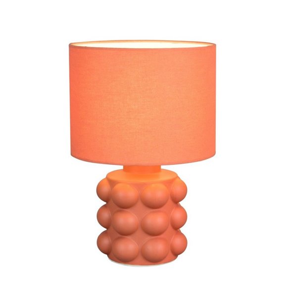 Lámpara de mesa base cerámica KATE 30cm bombilla excl. 1x E14 max. 40W Naranja