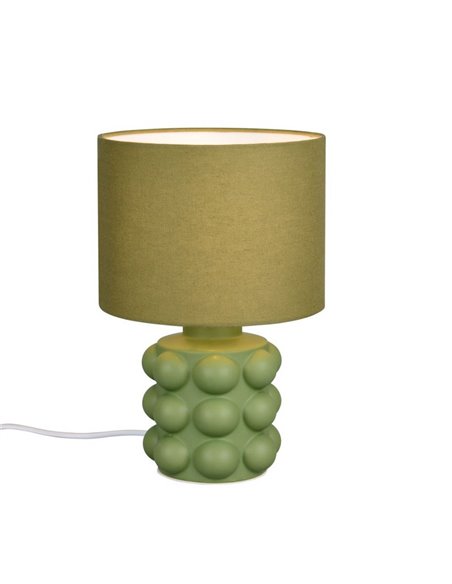 Lámpara de mesa cerámica KATE 30cm bombilla excl. 1x E14 max. 40W Verde