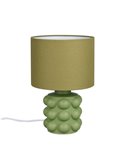 Lampe de table en céramique KATE, 30 cm, ampoule non incluse : 1 x E14, max. 40 W, verte