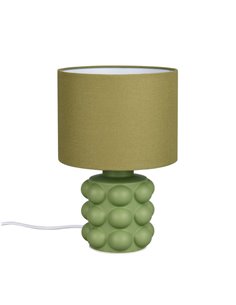 Lampe de table en céramique KATE, 30 cm, ampoule non incluse : 1 x E14, max. 40 W, verte