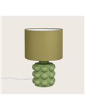 Lampe de table en céramique KATE, 30 cm, ampoule non incluse : 1 x E14, max. 40 W, verte