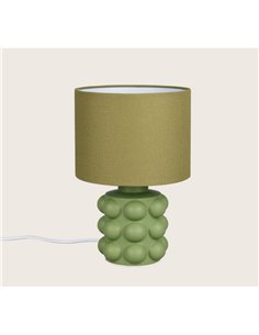 Candeeiro de mesa de cerâmica KATE, 30 cm, lâmpada excl. 1 x E14, máx. 40 W, verde 2