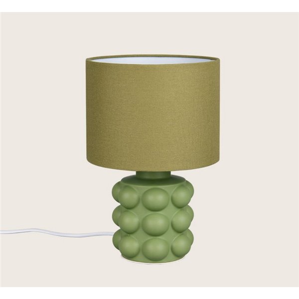 Lámpara de mesa cerámica KATE 30cm bombilla excl. 1x E14 max. 40W Verde