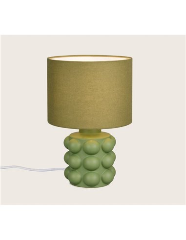 Lámpara de mesa cerámica KATE 30cm bombilla excl. 1x E14 max. 40W Verde