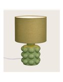 Lámpara de mesa cerámica KATE 30cm bombilla excl. 1x E14 max. 40W Verde
