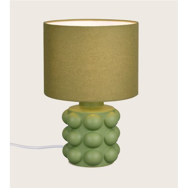 Lámpara de mesa cerámica KATE 30cm bombilla excl. 1x E14 max. 40W Verde