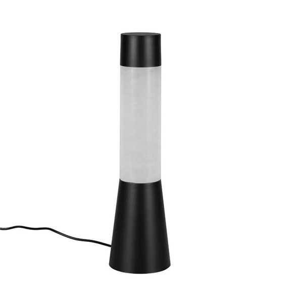 Candeeiro de mesa moderno CIRRUS RGB LED, recarregável USB-C + pilhas, preto