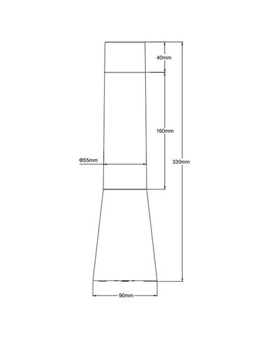 Lámpara LED de mesa moderna CIRRUS RGB recargable USB-C + pilas Negro