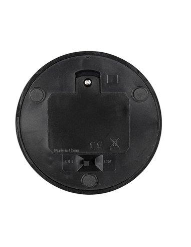 Candeeiro de mesa moderno CIRRUS RGB LED, recarregável USB-C + pilhas, preto