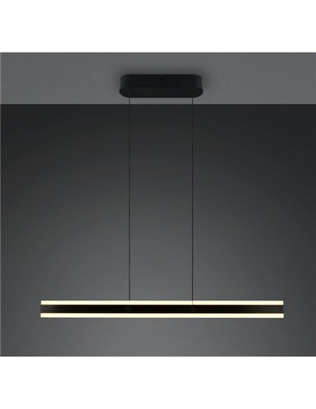 Luminária de teto LED ARCOLA 35W 4100lm, interruptor DIP regulável 2300+3000+4000K IP20 preta