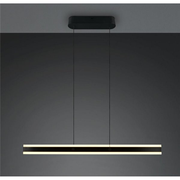 Luminária de teto LED ARCOLA 35W 4100lm, interruptor DIP regulável 2300+3000+4000K IP20 preta