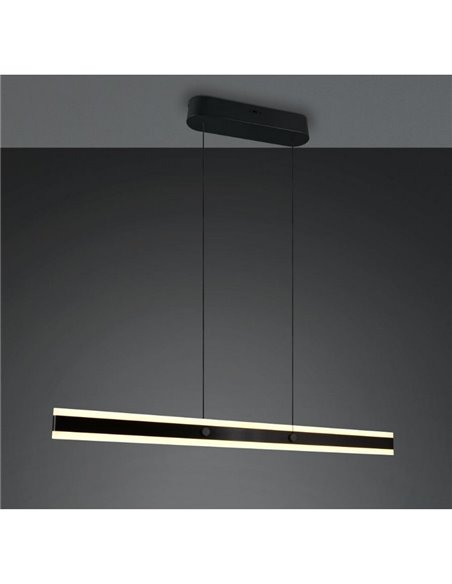 Lámpara LED de techo ARCOLA 35W 4100lm, regulable DIP SWITCH 2300+3000+4000K IP20 Negro