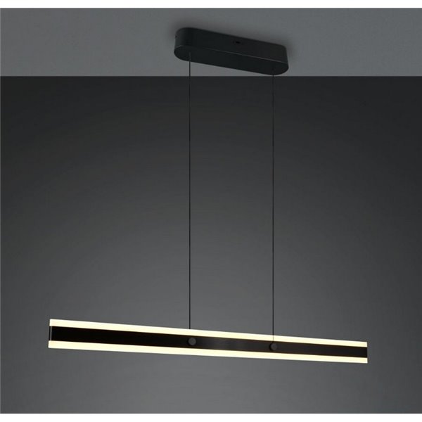 Luminária de teto LED ARCOLA 35W 4100lm, interruptor DIP regulável 2300+3000+4000K IP20 preta