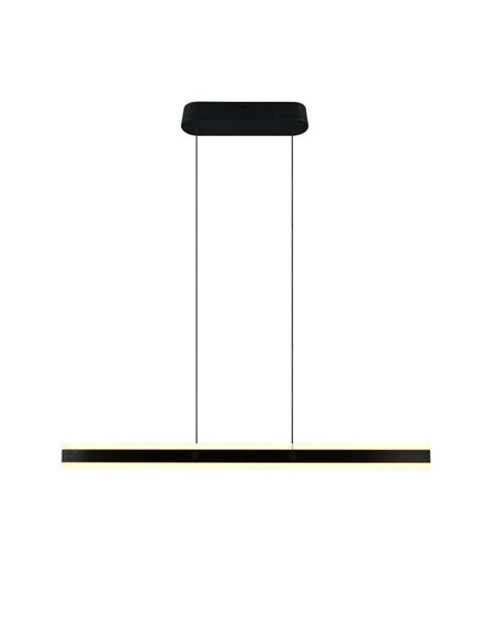 Luminária de teto LED ARCOLA 35W 4100lm, interruptor DIP regulável 2300+3000+4000K IP20 preta