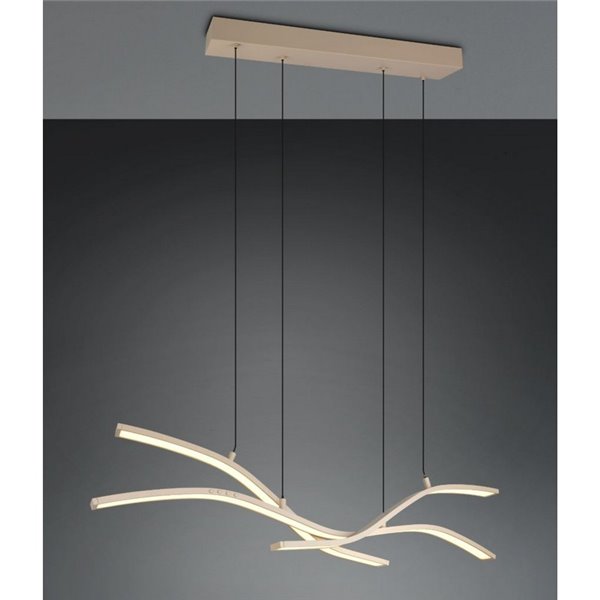 Luminária de teto LED Spider com motor de elevação automática 46W 4650lm 2700-6500K bege