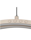 Plafonnier LED Spider avec moteur à levage automatique 46 W 4 650 lm 2 700-6 500 K Beige