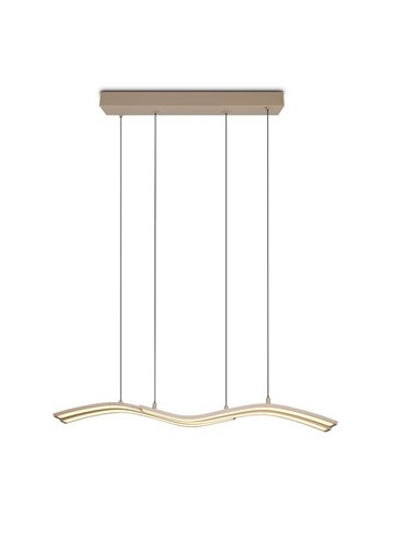 Plafonnier LED Spider avec moteur à levage automatique 46 W 4 650 lm 2 700-6 500 K Beige