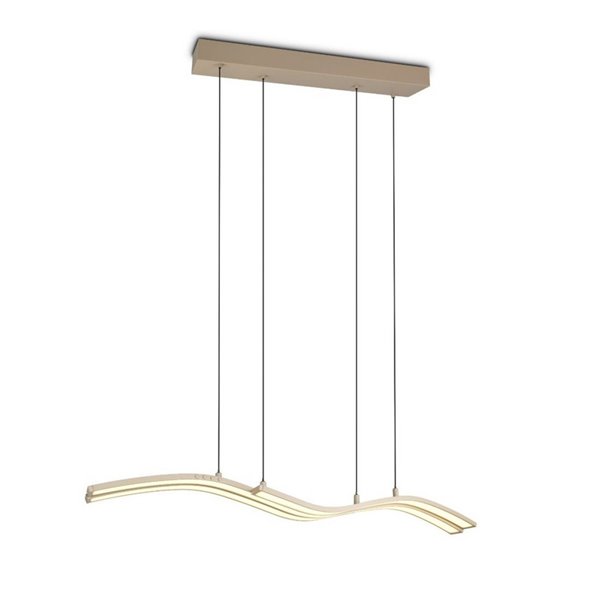 Plafonnier LED Spider avec moteur à levage automatique 46 W 4 650 lm 2 700-6 500 K Beige