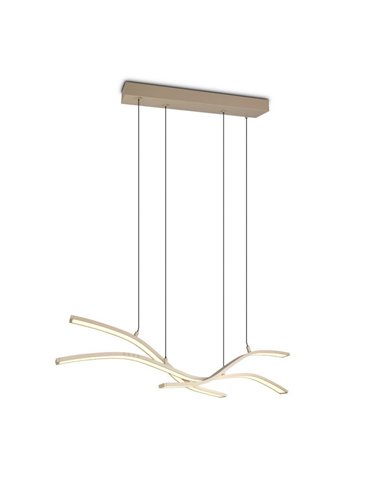 Plafonnier LED Spider avec moteur à levage automatique 46 W 4 650 lm 2 700-6 500 K Beige