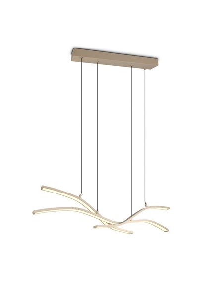 Luminária de teto LED Spider com motor de elevação automática 46W 4650lm 2700-6500K bege