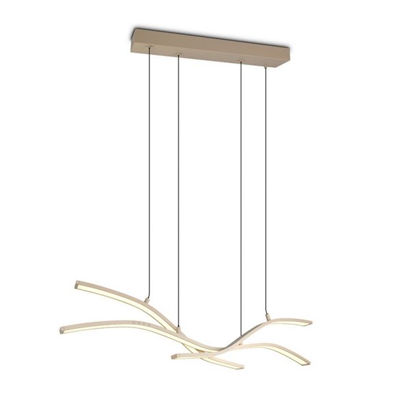 Luminária de teto LED Spider com motor de elevação automática 46W 4650lm 2700-6500K bege