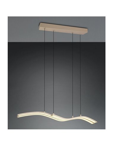 Luminária de teto LED Spider com motor de elevação automática 46W 4650lm 2700-6500K bege