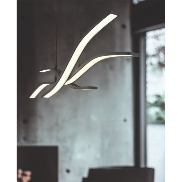 Plafonnier LED Spider avec mémoire et veilleuse 46 W 4 650 lm 2 700-6 500 K Noir