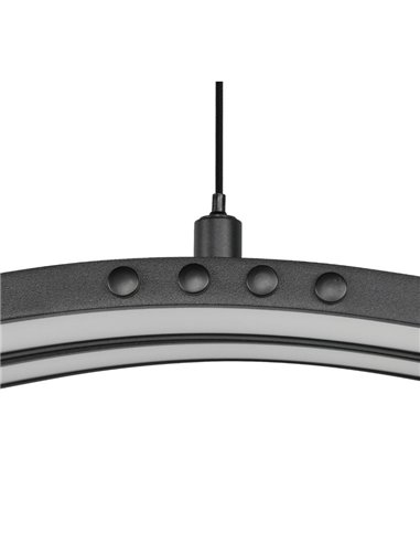 Luminária de teto LED Spider com memória e luz noturna 46W 4650lm 2700-6500K preta