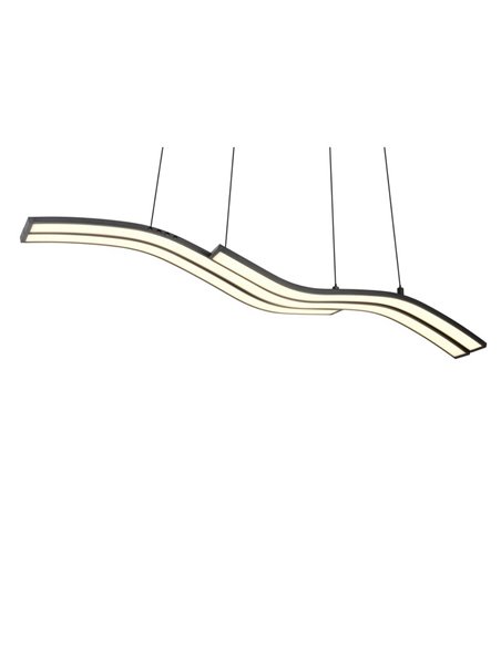 Plafonnier LED Spider avec mémoire et veilleuse 46 W 4 650 lm 2 700-6 500 K Noir